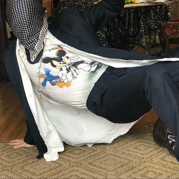 B Scott Extra Long Linen Cotton Blend Oxford - Picture 3 of 6